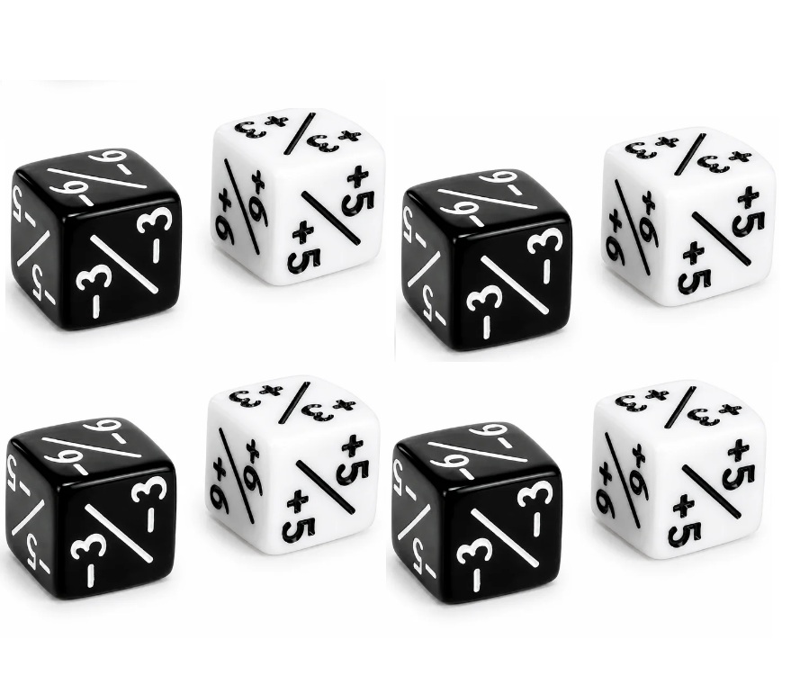 Kit de dados +1/-1 (8 un)