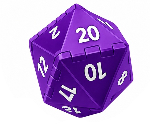 D20 Jumbo 52mm: Roxo