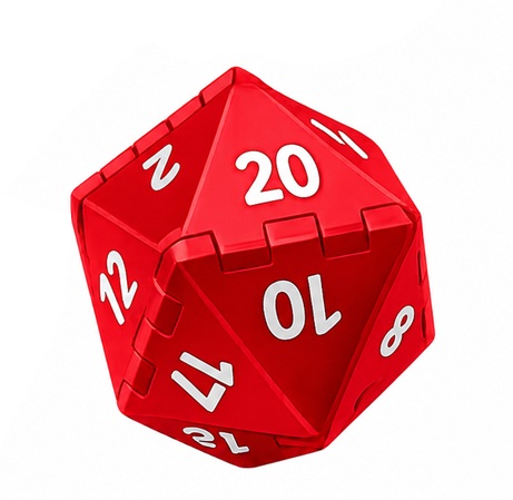 D20 Jumbo 52mm: Vermelho