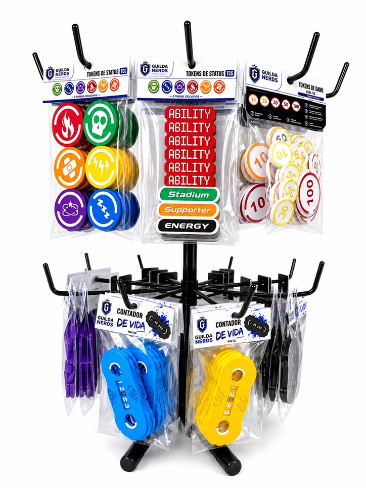 Kit expositor TCG e Contador de vida