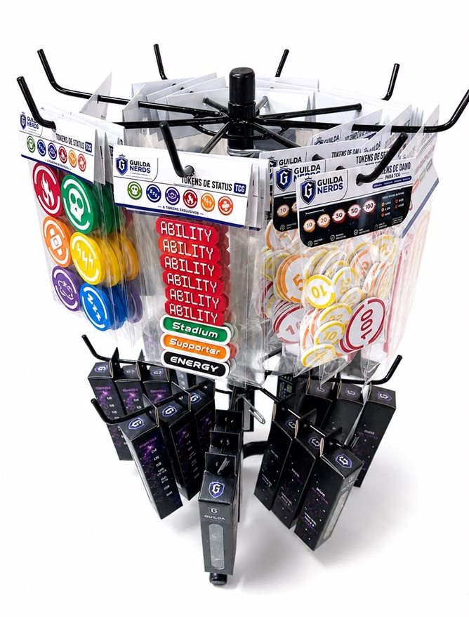 Kit expositor TCG e Kits de dados